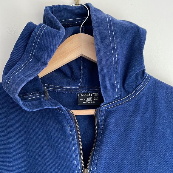 HANG TEN | Vintage style denim hooded anorak - Picture 5 of 8